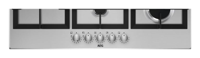AEG HGB95522SM Acciaio inox Da incasso 90 cm Gas 5 Fornello(i)