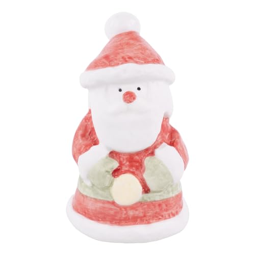 Topper para Tabla de Charcutería Jolly Santa de Glory Haus - Accesorio Cerámico Pintado a Mano para Tablas y Platos de Cerámica, Decoración Festiva para Tabla de Quesos, Esenciales para Recepciones Navideñas y Regalos