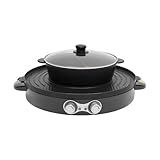 【Fonction puissante】:La plaque de cuisson texturée aide les aliments à chauffer plus uniformément,à moins coller à la poêle. La puissance de 2200 watts et les tubes chauffants de haute qualité permettent de chauffer rapidement et efficacement.