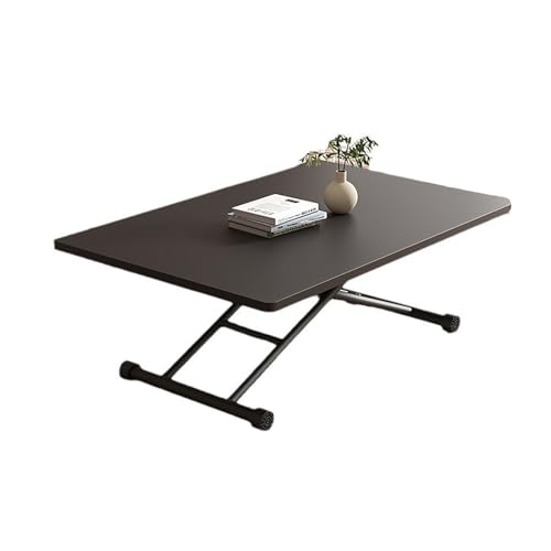Table de salle à manger pliante, bureau de cuisine en bois, hauteur réglable, table pliable pour salon et chambre à coucher, 90 x 60 cm / 35x24in