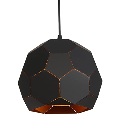 Plafonnier chambre coucher suspension boule métal pour ambiance tamisée