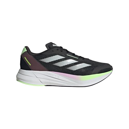 adidas Men's Duramo Speed Sneaker, Black/Zero Metallic/Aurora Black, 4