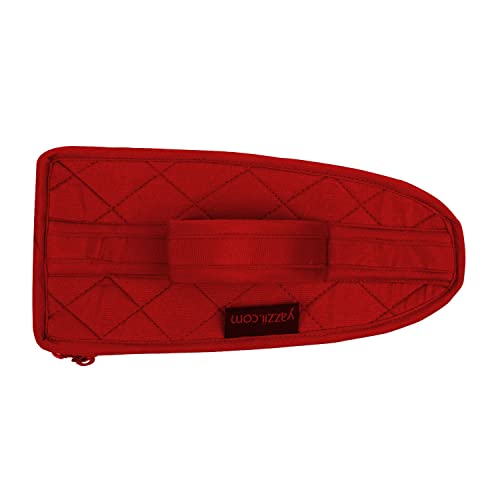 Image of Yazzii Mini Iron Storage Case - Iron Protective Cover - Travel Iron Holder with Handle & Zipper Closure - Iron Carrying Storage Bag -Red Dustproof & Easy To Carry Red