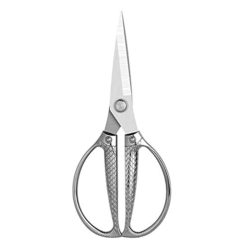 Las Tijeras, Tijeras de Cocina, Tijeras Sastre Acero Inoxidable for Coser y Bordar, Cortador Cuero(Stainless Steel)