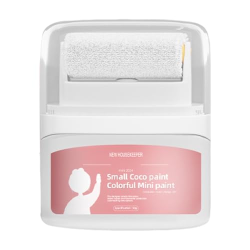 Pintura blanca para retoques, pintura blanca para pared - Pintura blanca portátil con rodillo de pintura integrado - Pintura para reparación de arañazos, herramienta de reparación de paredes de secado