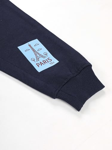 Image of KiddoPanti Boys Solid Fleece Track Pants | Cotton Poly Fleece Fabric | Ankle Length Bottom Rib | 2 Front Patch Pocket | Elastic Waist & Drawcord | Jogger Track Pants for Boys