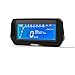 CONRAL Tachymètre de Compteur de Vitesse Moto numérique LCD Universel, jauge de Moto rectangulaire LED Tacho, indicateur de Vitesse de Carburant, KMH/MPH, apte Moto la Plus Populaire 12V