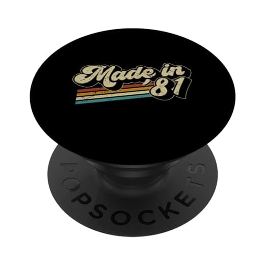 1981 Vintage Cumpleaños Retro Edición Limitada Hombres Mujer PopSockets PopGrip Intercambiable