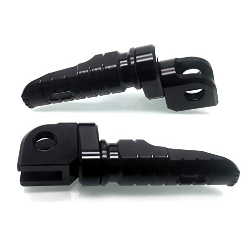 Image of MZS Motorcycle Foot Pegs, Double Adjustable Front Rider Footpegs Footrest Rest Pedal Black Compatible with EX250 EX300 EX400 EX650 Z125 Z400 Z650 Z750 Z800 Z900 Z900RS Z1000 Z1000SX ZX6R ZX10R ZX14R