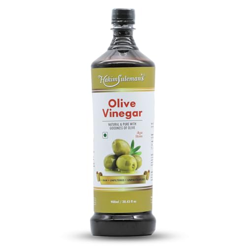 Hakim Suleman's Olive Vinegar – All Natural & Pure with Goodness of Olive For Weight Management, Healthy Skin & Hair - 900 ml
