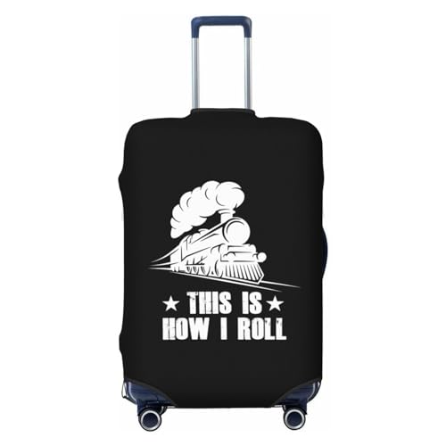 This is How I Roll Train Travel Luggage Cover Suitable for 18-32 inch Luggage Cases2