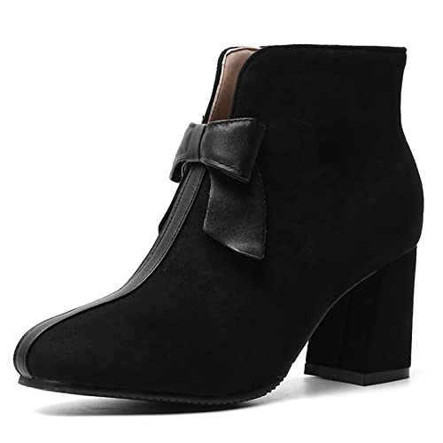 Bottes de cheville Chelsea femme bloc talon bottines formelles Gicoiz