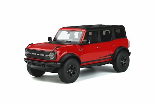 2021 FRD Bronco Wildtrack 4 Doors, Race Red/Black Top - GT360-1/18 Scale Resin Model Car