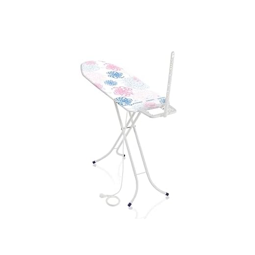 Leifheit Strykbord Classic M Basic Plus lämpligt för ångstrykjärn, strykbräda med ånggenomsläpplig strykyta, ångstrykbräda med uttag