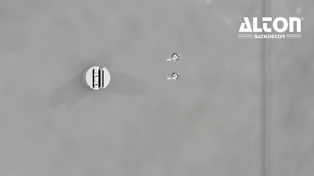 ALTON ALD430, ABS, 2-Piece Wall Hook for Hand Shower and Health Faucet, Silver