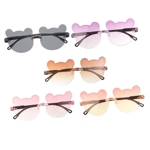 VALICLUD 5pcs Boys and Girls Sunglasses Uv Adorable Cartoon Eyeglasses for Parties and Designs for Boys and Girls and Fun