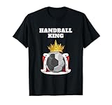 Mens Handball Shirts for Boys | Boys Handball T-Shirt | Handball King | Black | Small | Short Sleeve
