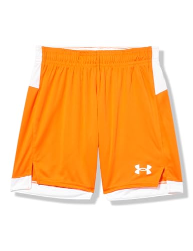Under Armour Boys' Maquina 3.0 Shorts, (800) Team Orange / / White, Youth Large