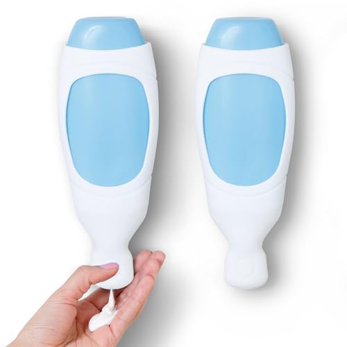 Squeezi 2 Unit Pack (Bright White) Wall Mounted Shower Dispenser and Organizer For Shampoo and Soap Bottles, Silicone Chamber