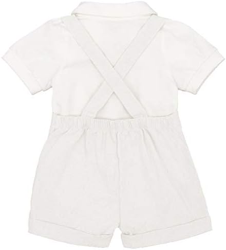 ODASDO Baby Boy Gentleman Formal Suit Christening Baptism Wedding Tuxedo Outfit 1st 2nd Birthday Romper Bib Pants Set