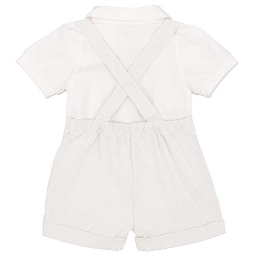 ODASDO Baby Boy Gentleman Formal Suit Christening Baptism Wedding Tuxedo Outfit 1st 2nd Birthday Romper Bib Pants Set