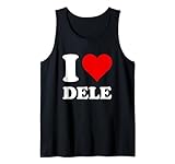 J'adore Dele. Cœur rouge I Love Dele Débardeur