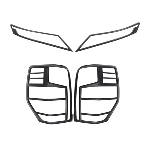 Couvercle de feu arrière Mitsubishi L200 Triton 2019-2023 boîtier de protection ABS noir