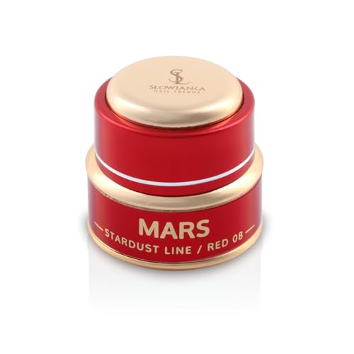 Slowianka Nail Trends Spiegelpulver - Nagelpuder - Nagelpulver - Nagelglitzer, Nagelkunst Starter, Maniküre für Salon DIY & Hause - Nagel Dipping Powder - Spiegeleffekt 08 Marsrot 2 g