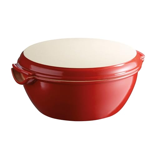 Set pan casa Emile Henry color crudo molde cerámico campana panadería casera 3