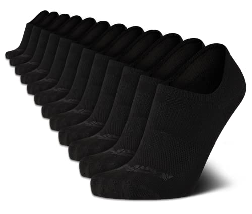 AND1 Men's Socks - Lightweight Performance No Show Liner Socks (12 Pack)