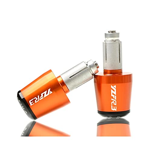 Embouts Guidon YZF R3 Réduisent Vibrations Moto | CNC Orange