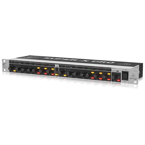 Behringer SUPER-X PRO CX3400 V2 Hochpräzise Stereo-2-Wege-/3-Wege-/Mono-4-Wege-Frequenzweiche mit Limitern, einstellbaren Zeitverzögerungen und CD-Horn-Korrektur