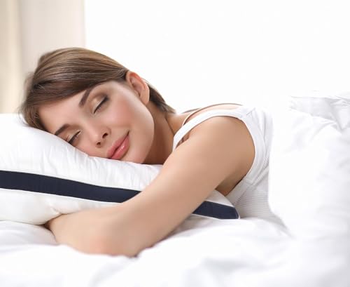 Utopia Bedding Pillows 2 Pack King Size, (Navy) Luxury Hotel Quality Pillows, Brushed Fabric, Bed Pillow for Back, Stomach or Side Sleepers - 20 x 36 inch / 50 x 90 cm - Image 6