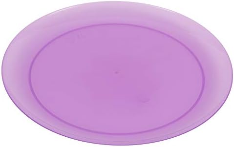 6 Pcs Colourful Plastic Plates Set, Kids Children's Reusable BPA Free Lunch Dinner Plates, Indoor Outdoor Camping Picnic Tableware Set