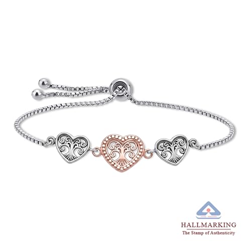 Image of TRUESILVER ACPL 925 Sterling Silver BIS Hallmarked Adjustable Sliding Bolo Bracelet for Women and Girls