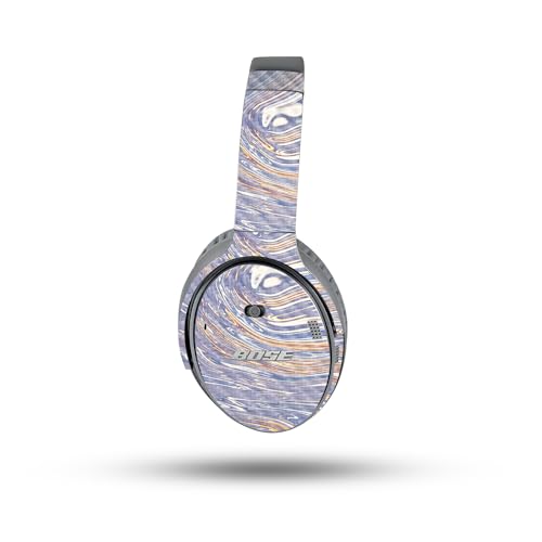 Image of MightySkins Carbon Fiber Skin Compatible with Bose QuietComfort 35 II Headphones - Liquid Silver | Protective, Durable Textured Carbon Fiber Finish | Easy to Apply