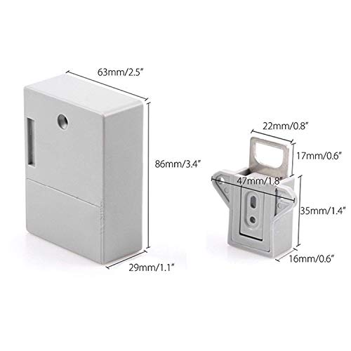 Blusea – Fechadura para armário oculto, bloqueio eletrônico de RFID (DIY) com sensor inteligente par