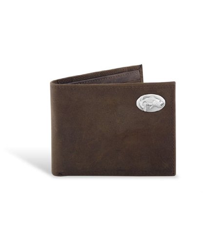 Bass - Leather Crazy Horse Brown Passcase Wallet