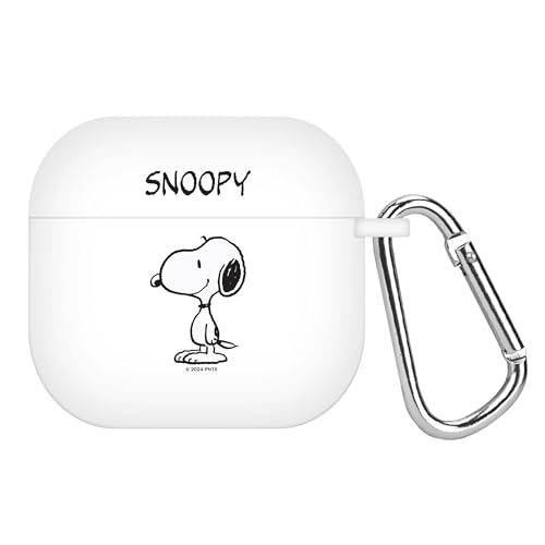 Affinity Bands Peanuts Classic Characters HD Case Cover Compatible with Apple AirPods Gen 4 (Snoopy)