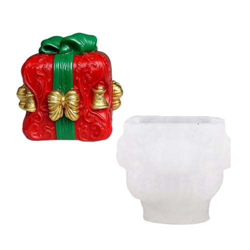 Guaber Molde de silicona fácil de desmoldar para hacer jabón, molde de campanas de Navidad