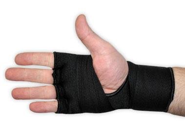Boxbandagen mit Gel Polsterung hochwertige Qualität Innenhandschuhe mit Handgelenkbandagen Klett Bandagen Stützbandage MMA Boxen Kompressionseffekt Sport Kickboxen Muay Thai Freefight Kampfsport BJJ FOX-FIGHT - 1 Paar