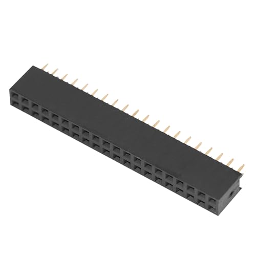 Watris Veiyi Tiftleisten Set, 5 Stück Buchsenleiste 2,54, 2 X 20 Pins 2,54mm Platinenstecker, Breadboard Kit, Weibliche Doppelreihe Kurz Pin Header