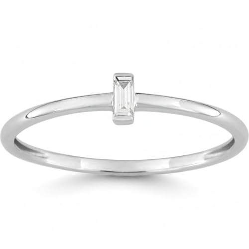 Pierścionek Solitair z Białego Złota 18k diament 0,05ct GH SI Rozmiar 52