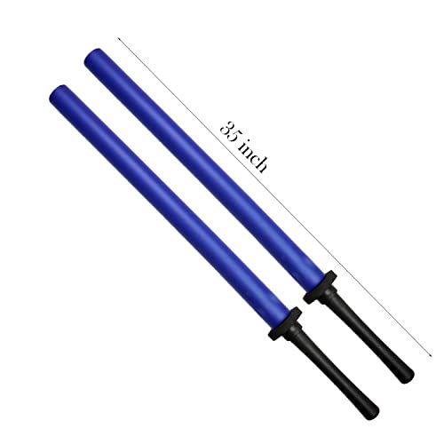 Lalaport 35" Practice Padded Foam Sparring Sword Set With Abs Handle And Pvc Core (Blue) #TOP1