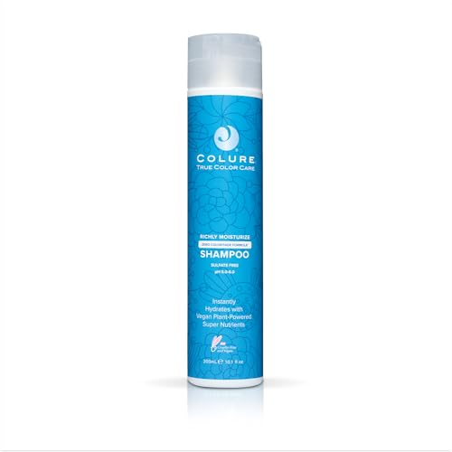 COLURE Richly Moisturize Shampoo 10 oz - Superior Hydrating Sulfate Free Cleanser for Dry Color Treated Hair Care