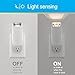 GE 4-in-1 Power Outage Plug in Night Light LED Flashlight for Dorm Room, Apartment Essentials, Battery Operated Lights Emergency Supplies, Dusk to Dawn Sensor Nightlight, 1 Pack, White, 37373