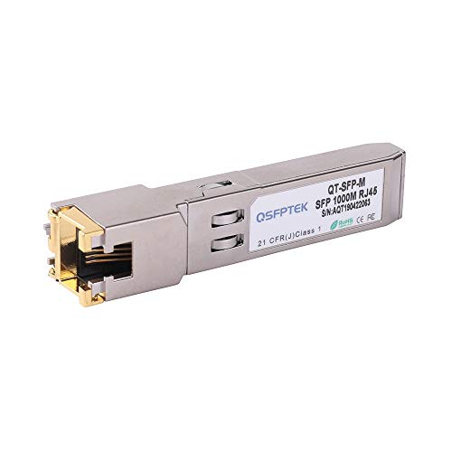 Image of 1Pack 1000BASE-T Copper SFP Transceiver, SFP to RJ45 SFP 1G SFP-T Module for Cisco GLC-T /SFP-GE-T, Ubiquiti UF-RJ45-1G, Meraki MA-SFP-1GB-TX, D-Link, Supermicro, Netgear, TP-Link