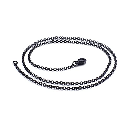 Chaine rolo acier inoxydable anti-noircissement collier robuste 20-22"