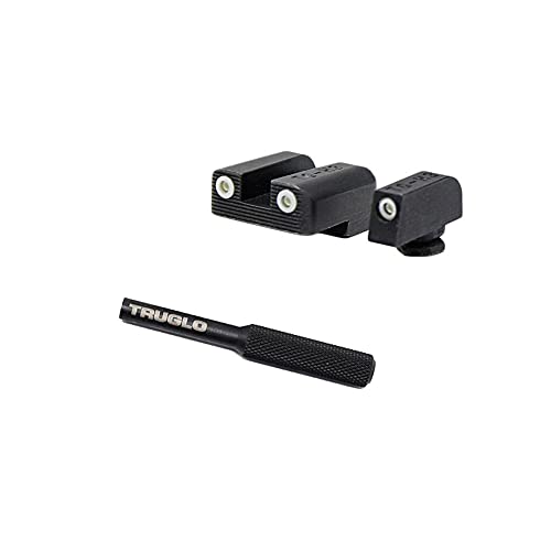 TRUGLO Tritium Green Gun Night Sight Compatible with Glock 42, 43 and Front Sight Tool - Truglo