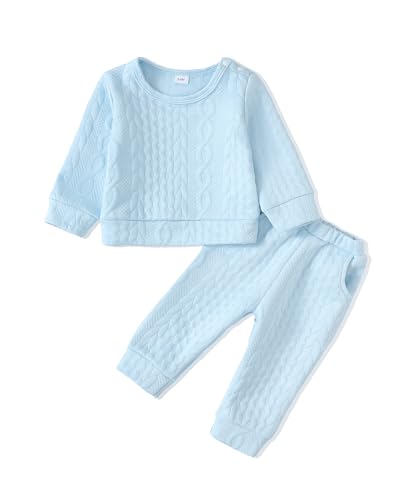 Image of Renotemy Newborn Infant Baby Girl Clothes Outfits Fall Winter Long Sleeve Sweatshirts Pants Cute Baby Girl Outfits Set